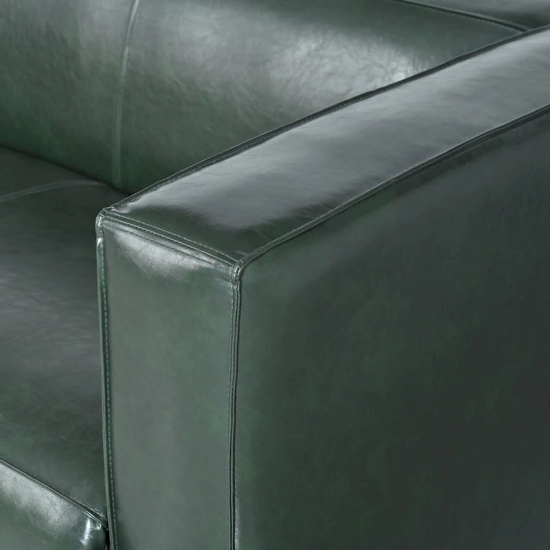 84.25 PU 3-Seater contemporary style Sofa with Birch Wood Legs for living room