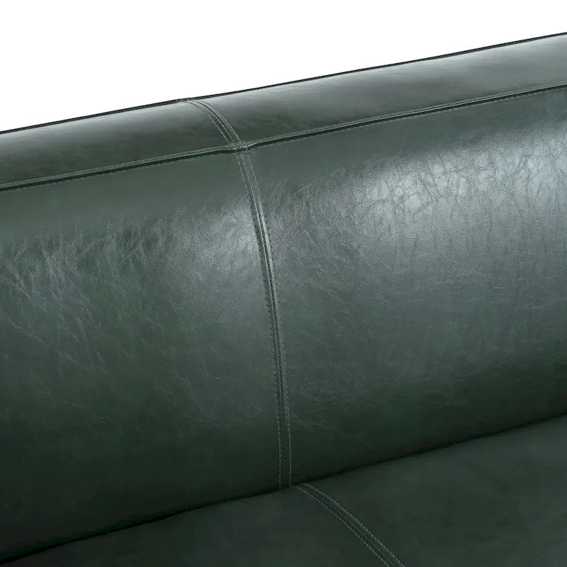 84.25 PU 3-Seater contemporary style Sofa with Birch Wood Legs for living room
