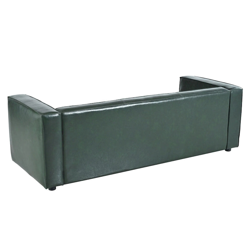 84.25 PU 3-Seater contemporary style Sofa with Birch Wood Legs for living room
