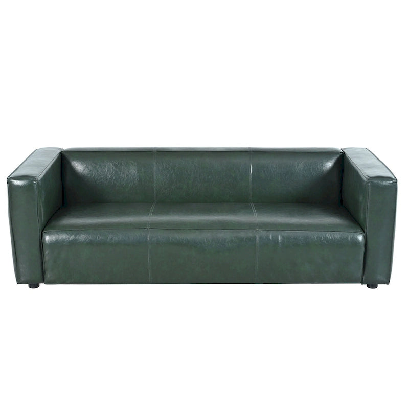 84.25 PU 3-Seater contemporary style Sofa with Birch Wood Legs for living room