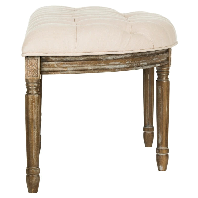 Rustic Semi Circle Bench - 50 W x 19.3 D x 19.3 H - 50Wx19Dx19H