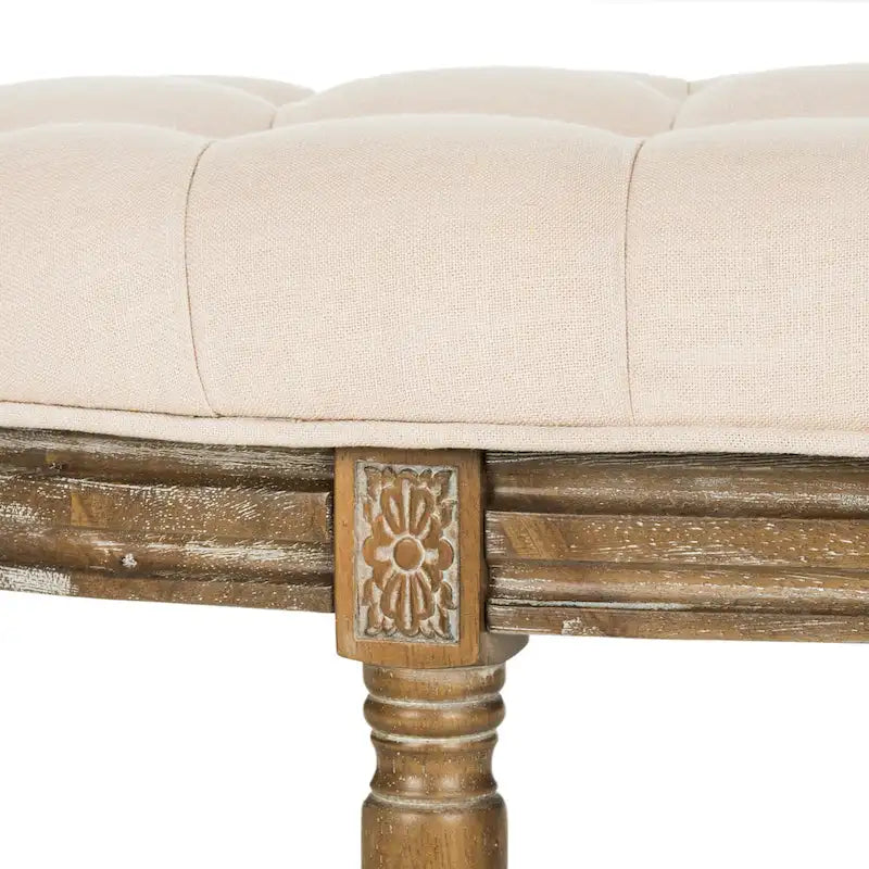 Rustic Semi Circle Bench - 50 W x 19.3 D x 19.3 H - 50Wx19Dx19H