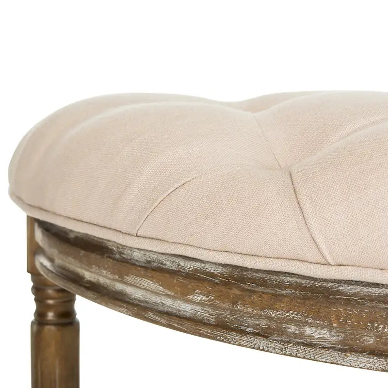 Rustic Semi Circle Bench - 50 W x 19.3 D x 19.3 H - 50Wx19Dx19H