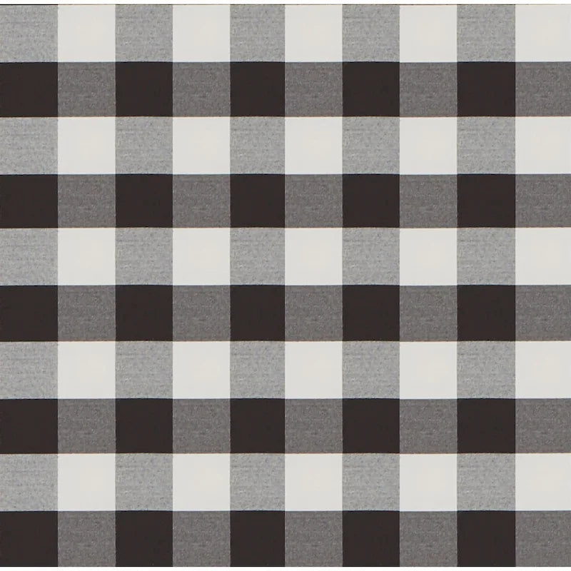 Black and White Buffalo Check Plaid Accent Chair Classic