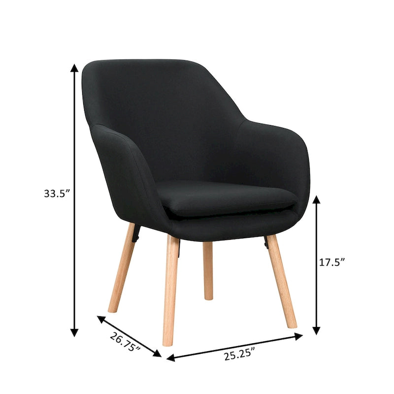 Wingback Upholstered Accent Armchair