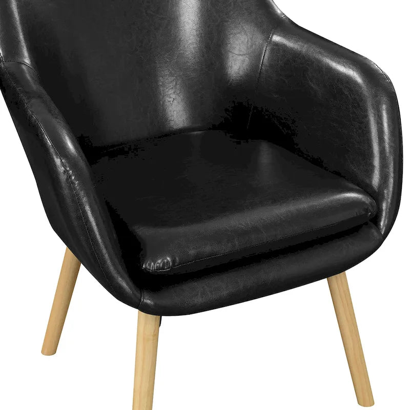 Wingback Upholstered Accent Armchair