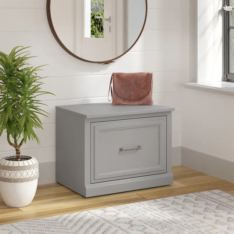 24W Small Shoe Bench with Drawer
