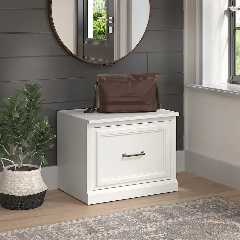 24W Small Shoe Bench with Drawer