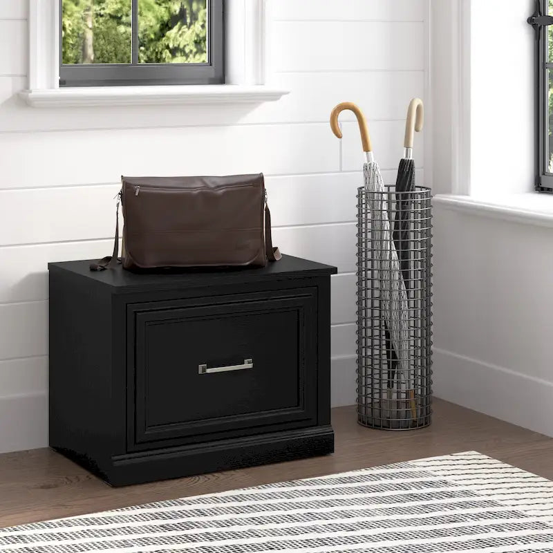 24W Small Shoe Bench with Drawer
