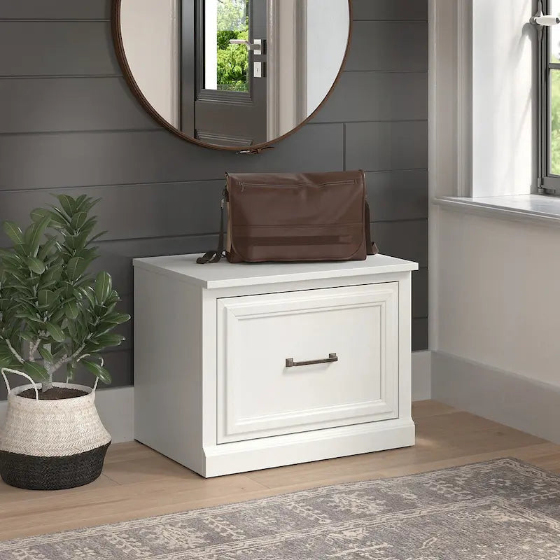 24W Small Shoe Bench with Drawer