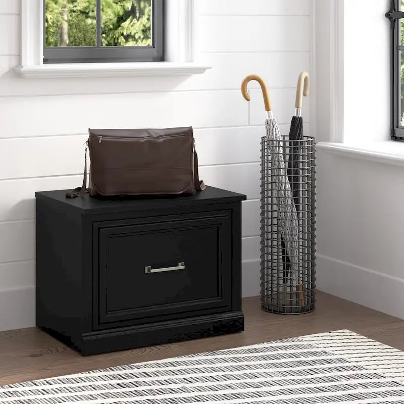 24W Small Shoe Bench with Drawer