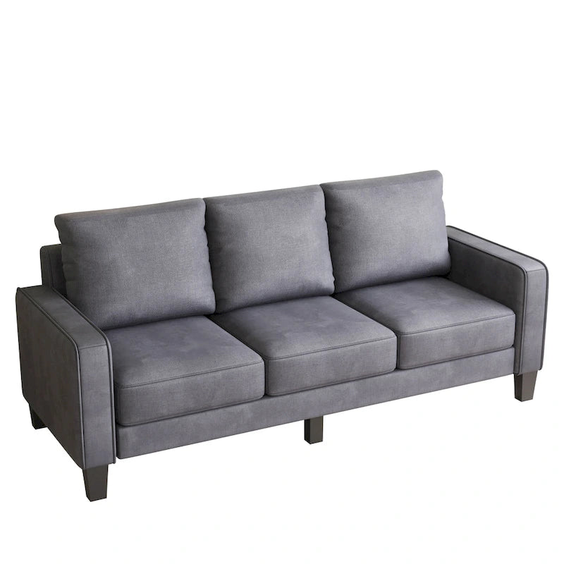 Fabric 3 Seater Sofa with Storage under the Cushion