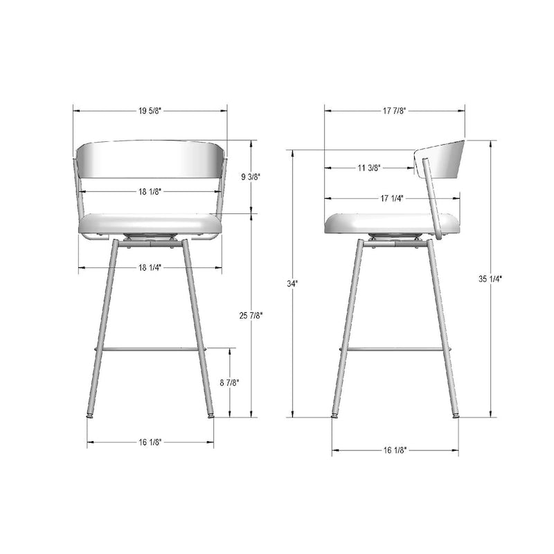 Swivel Counter and Bar Stool