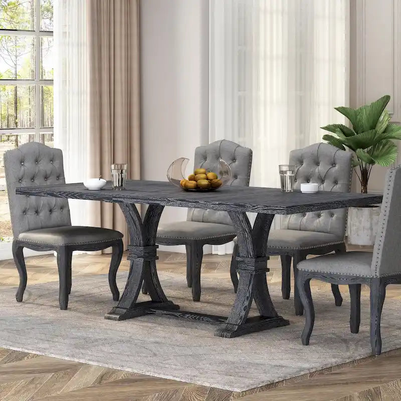 Wood Expandable Dining Table