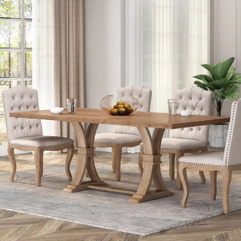 Wood Expandable Dining Table