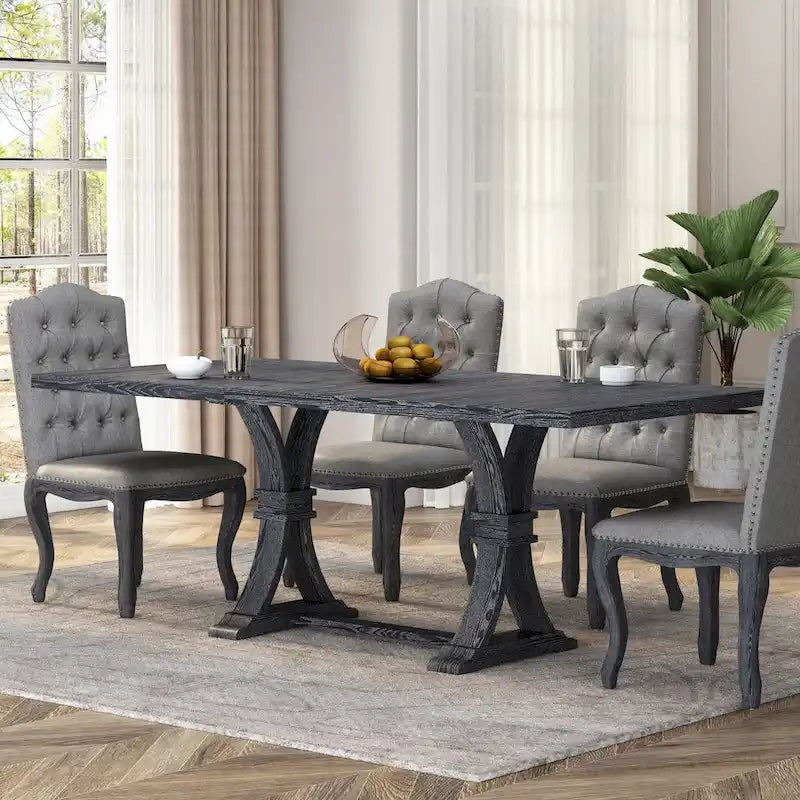 Wood Expandable Dining Table