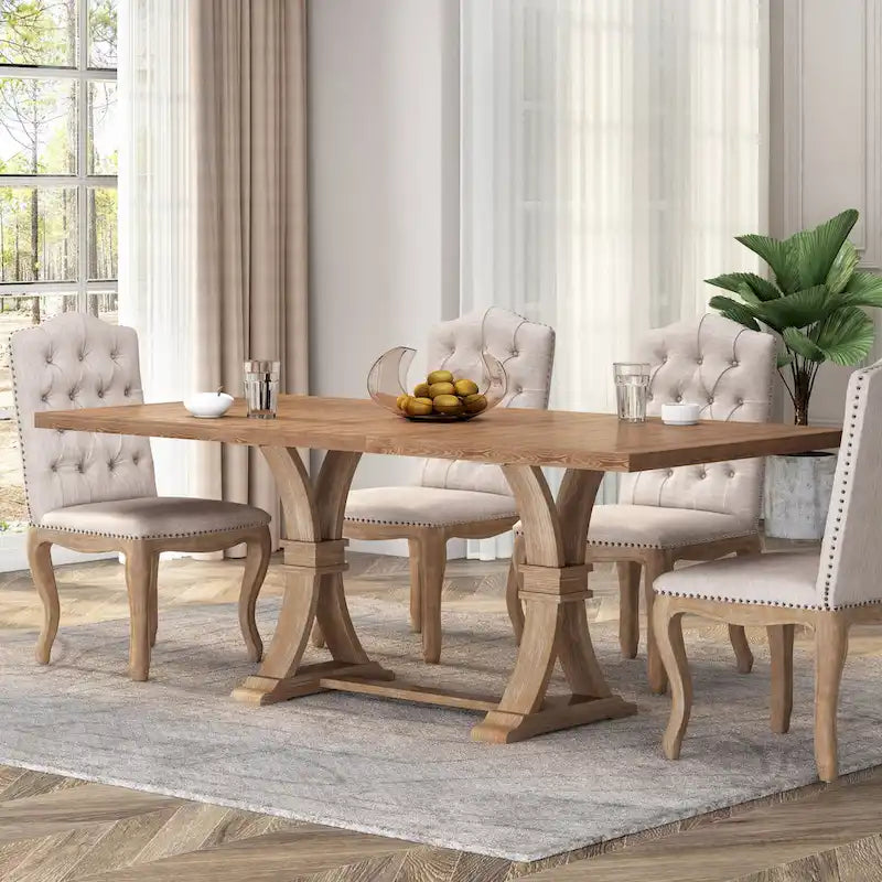 Wood Expandable Dining Table
