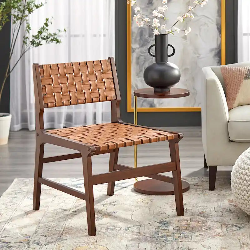 Solid Wood Accent Chair