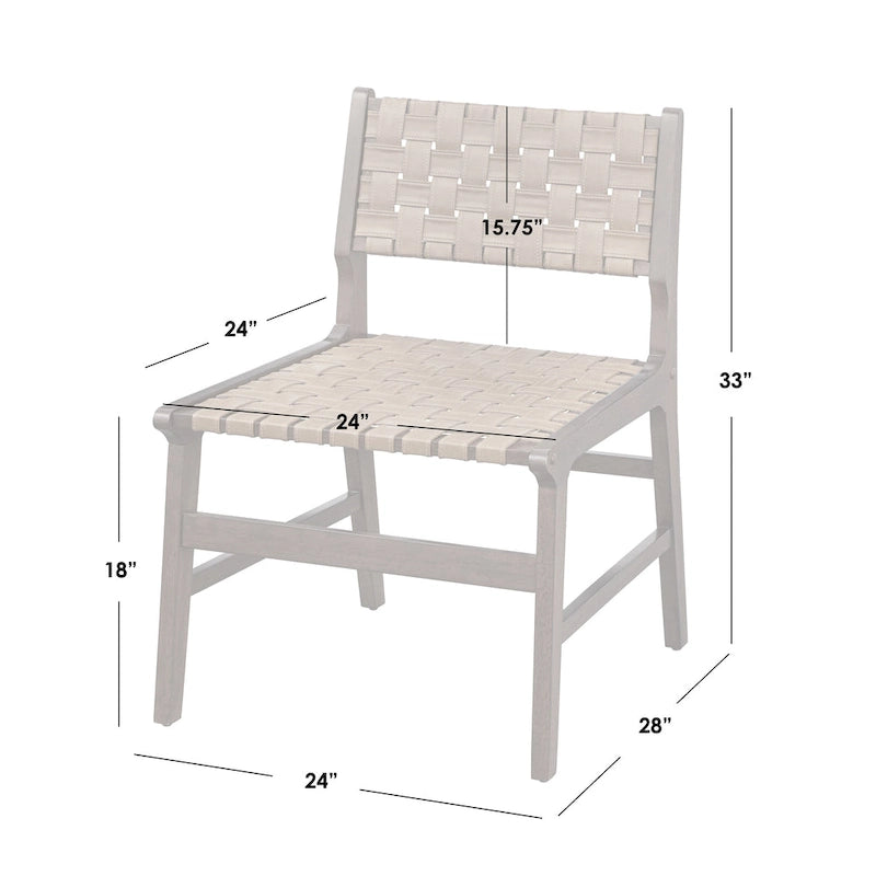 Solid Wood Accent Chair