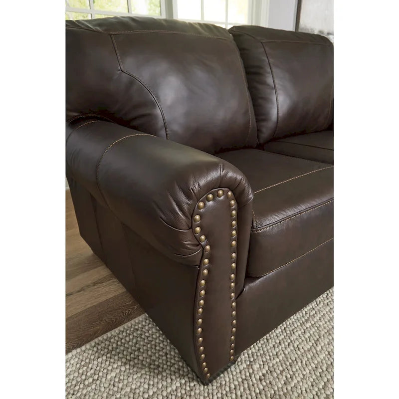 Dark Brown Sofa - 92W x 40D x 39H