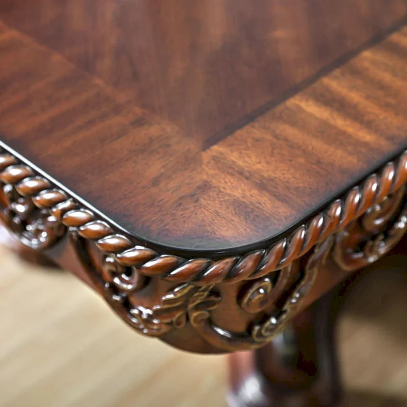 Cherry 120-inch Wood Expandable Dining Table