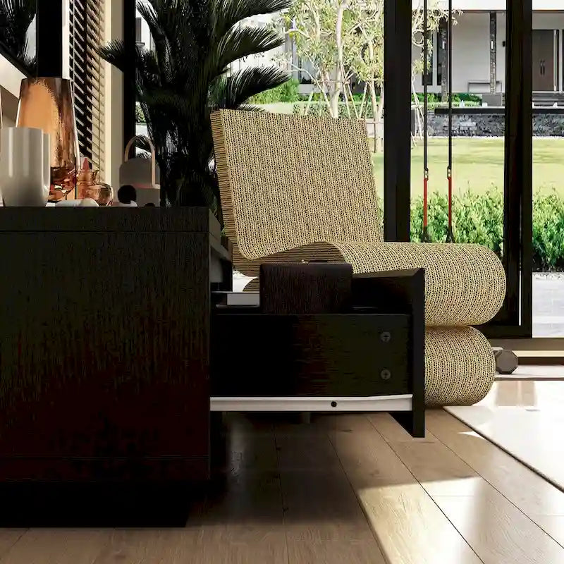 Entertainment Center Table Retracted Extendable TV Stand in Stretch