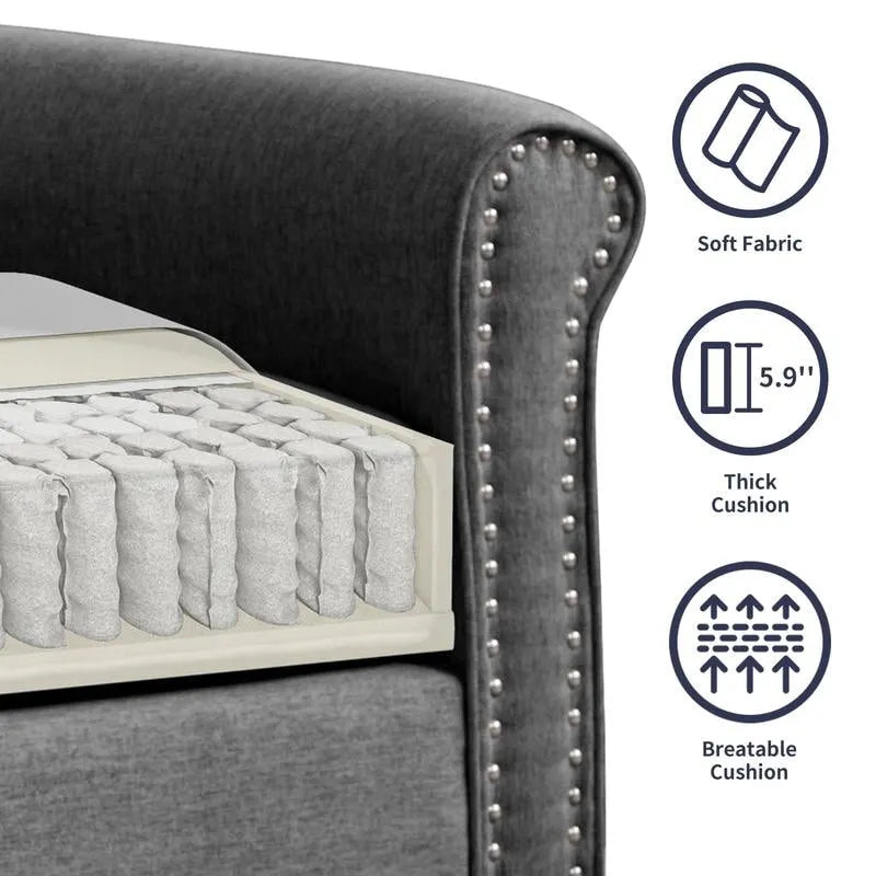 Modern Sleeper Sofa,DIY Combination Sectional Single Couch