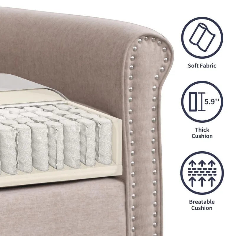 Modern Sleeper Sofa,DIY Combination Sectional Single Couch