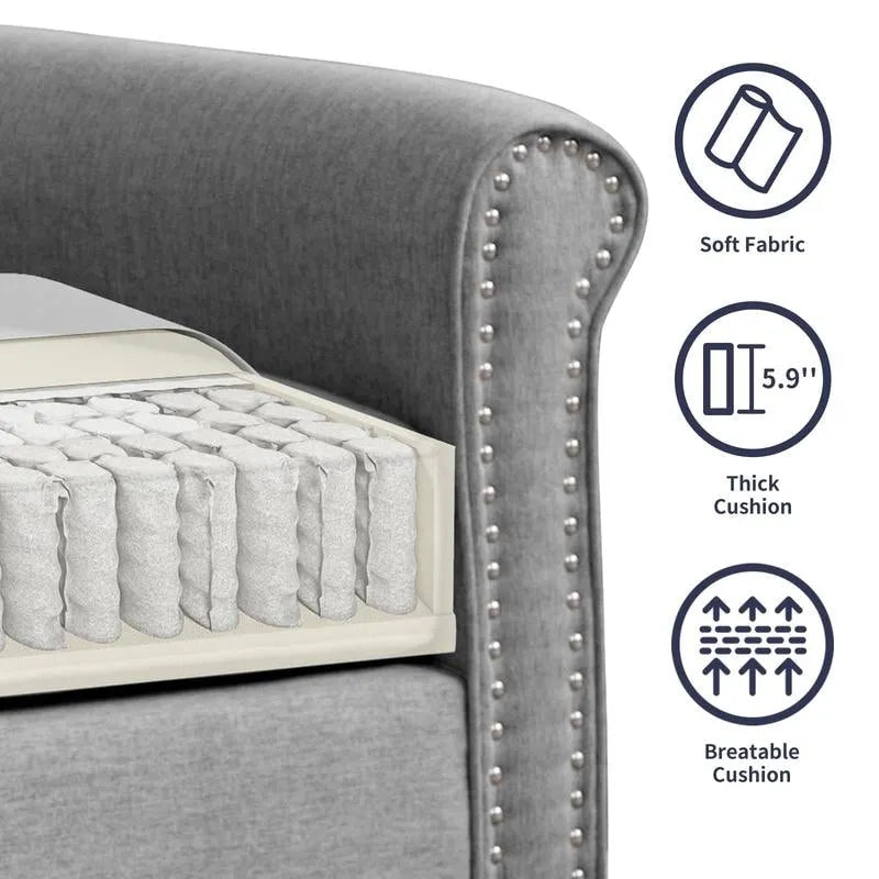 Modern Sleeper Sofa,DIY Combination Sectional Single Couch