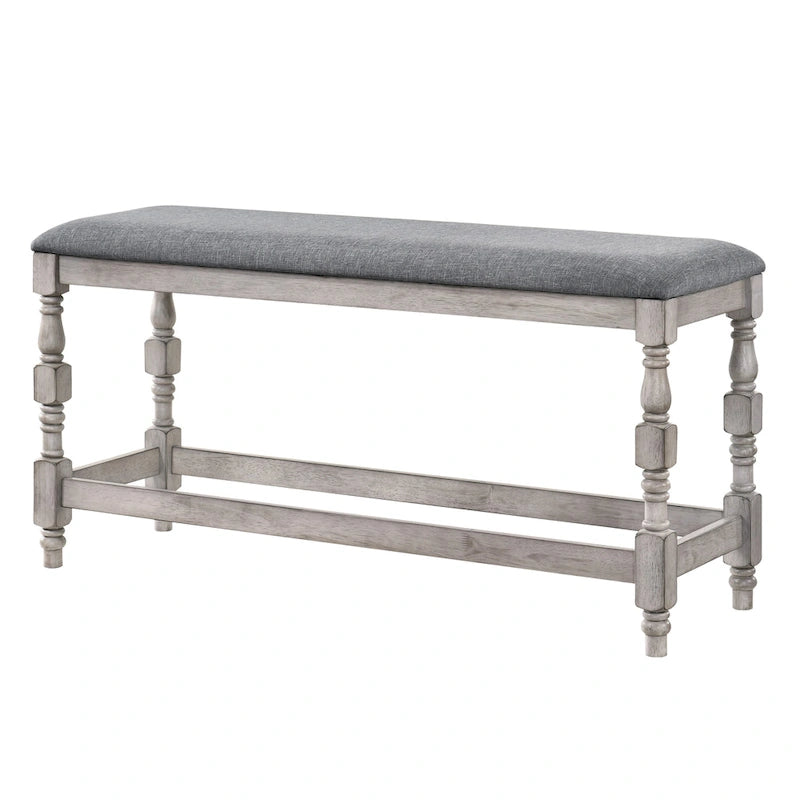 Farmhouse 50-inch Counter Height Bench