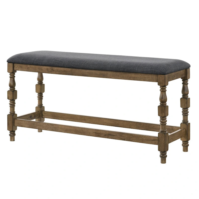 Farmhouse 50-inch Counter Height Bench