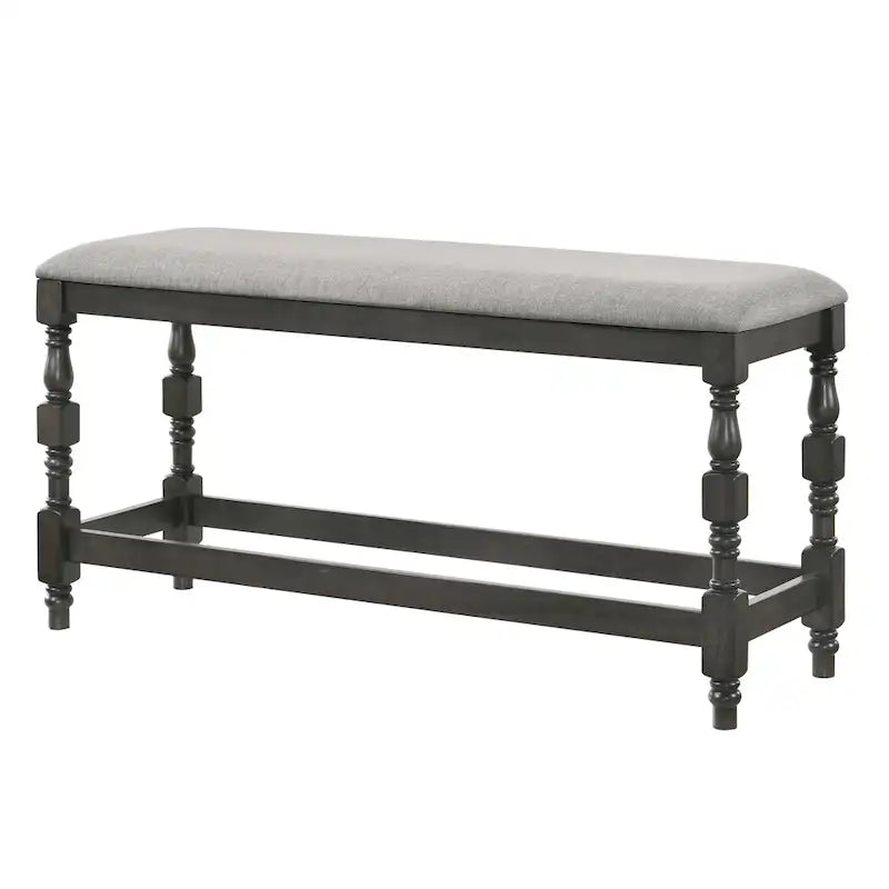 Farmhouse 50-inch Counter Height Bench