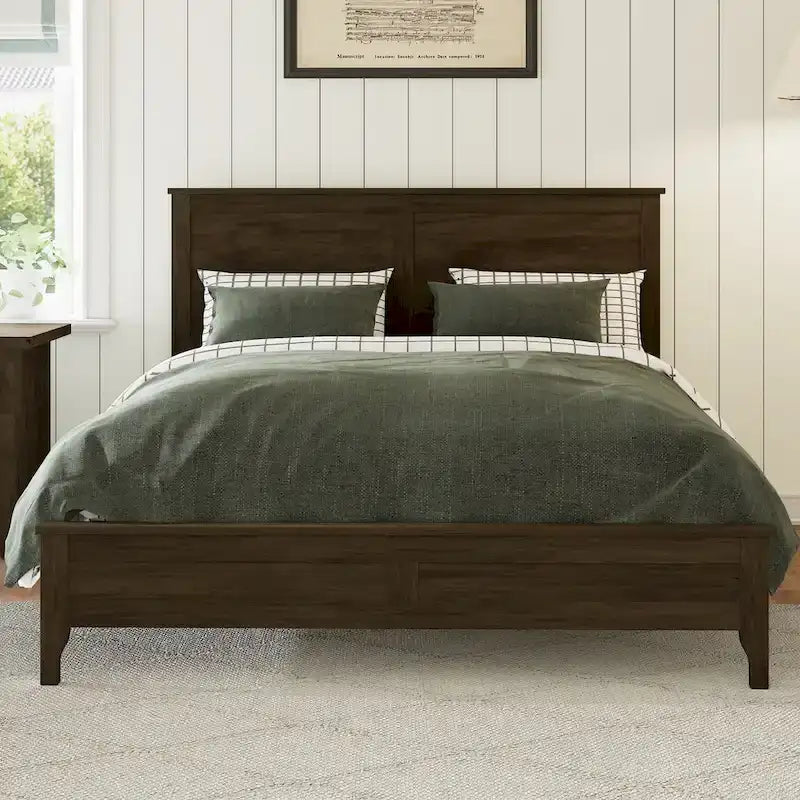 Modern Solid Wood Platform Bed