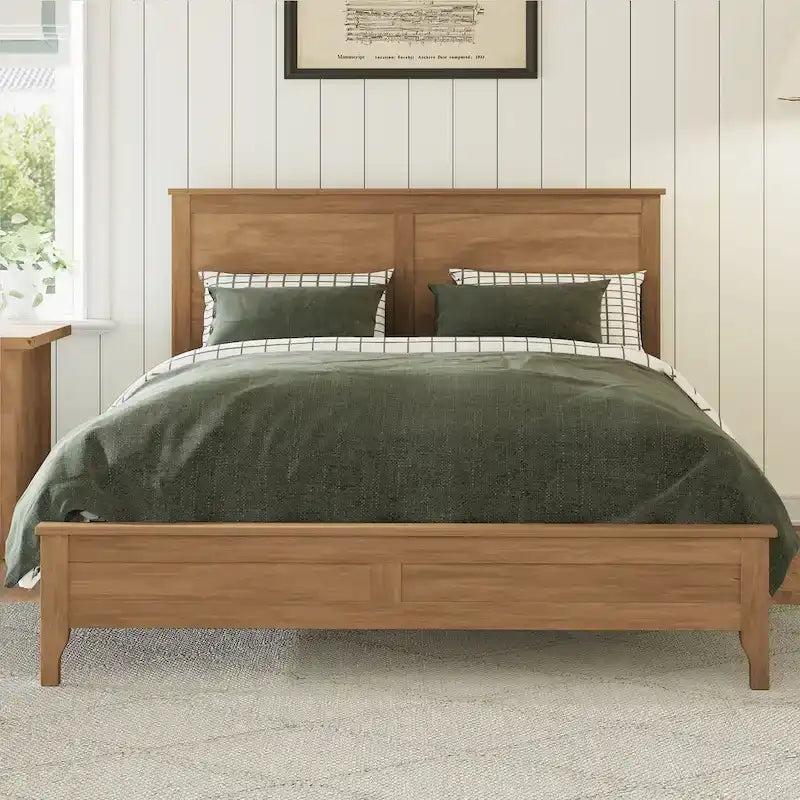 Modern Solid Wood Platform Bed