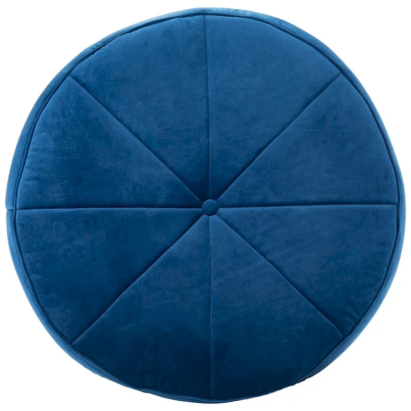 Round Velvet Pouf Ottoman