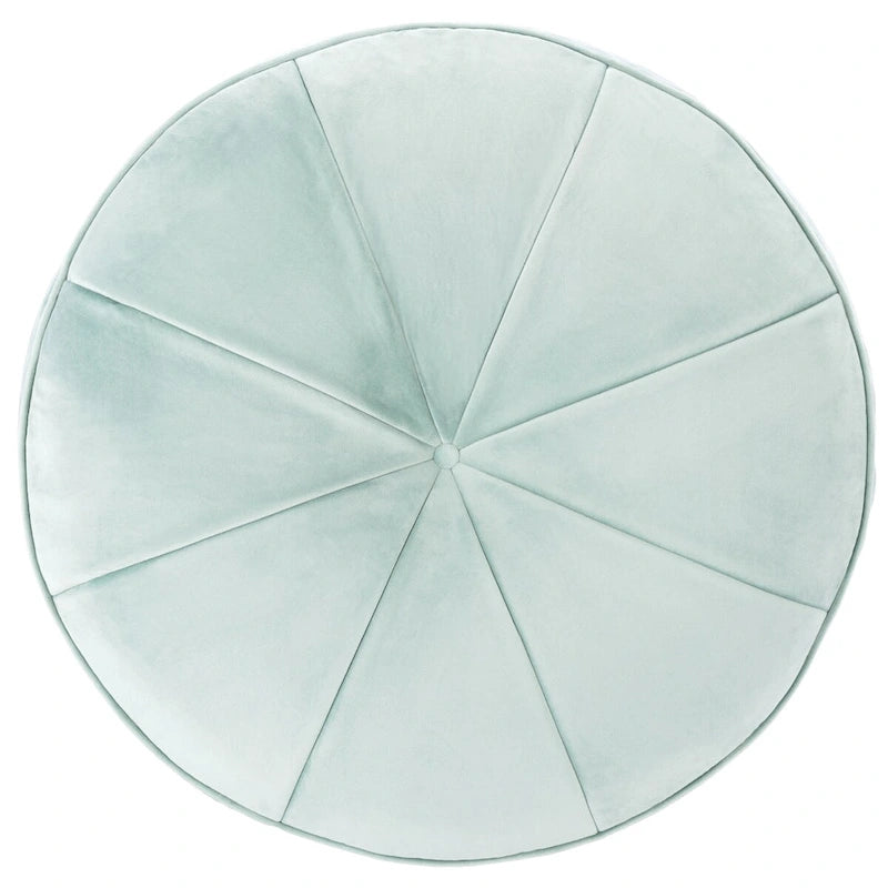 Round Velvet Pouf Ottoman