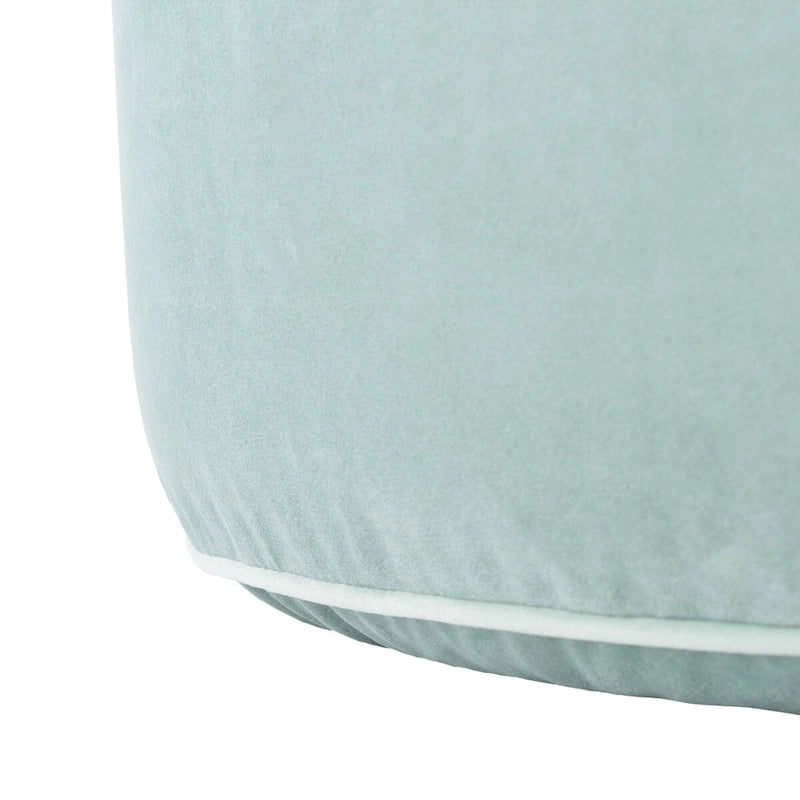 Round Velvet Pouf Ottoman