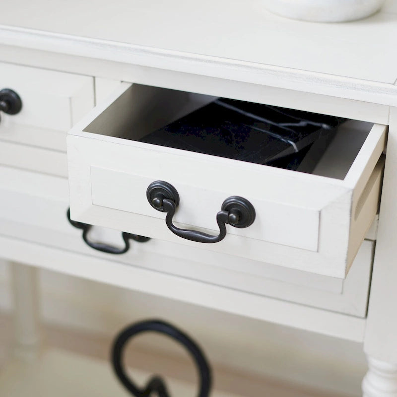 3-Drawer Console Table - 23.5 W x 13 L x 29.5 H - 24Wx13Dx30H