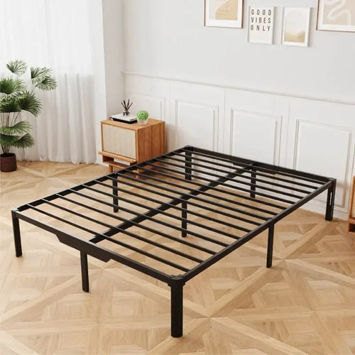 14 Metal Bed Frame with Easy Assembly & Storage Underneath