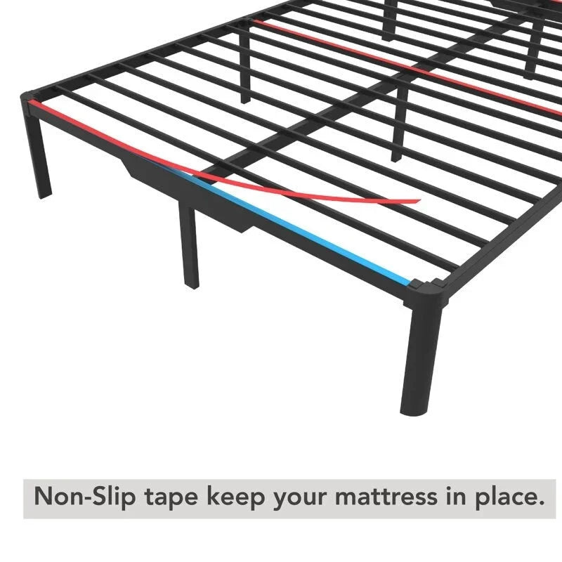 14 Metal Bed Frame with Easy Assembly & Storage Underneath