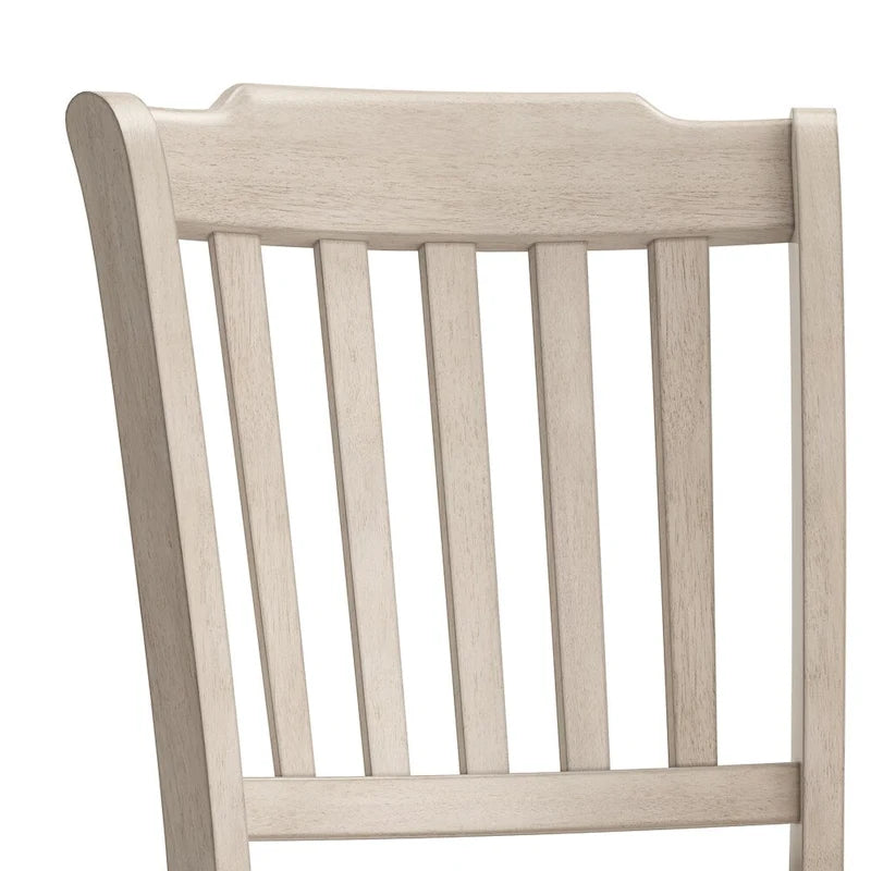Slat Back Wood Counter Chairs (Set of 2) Classic