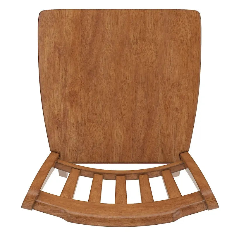 Slat Back Wood Counter Chairs (Set of 2) Classic