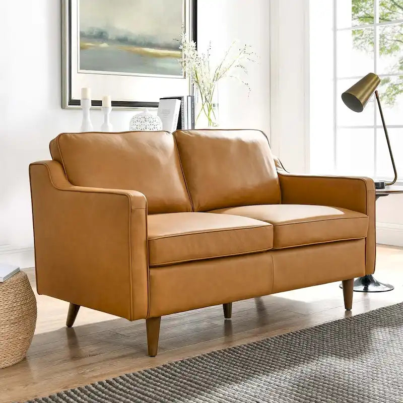 Genuine Leather Loveseat