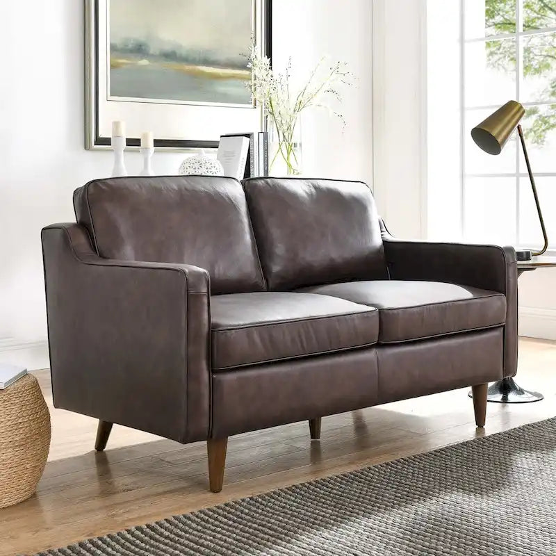 Genuine Leather Loveseat