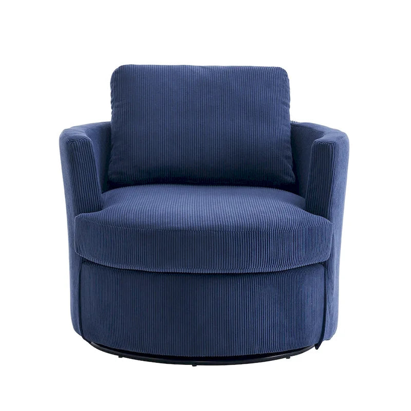 360 swivel barrel chair, comfortable round sofa chair for living room, suitable for nursery, hotel, bedroom, office