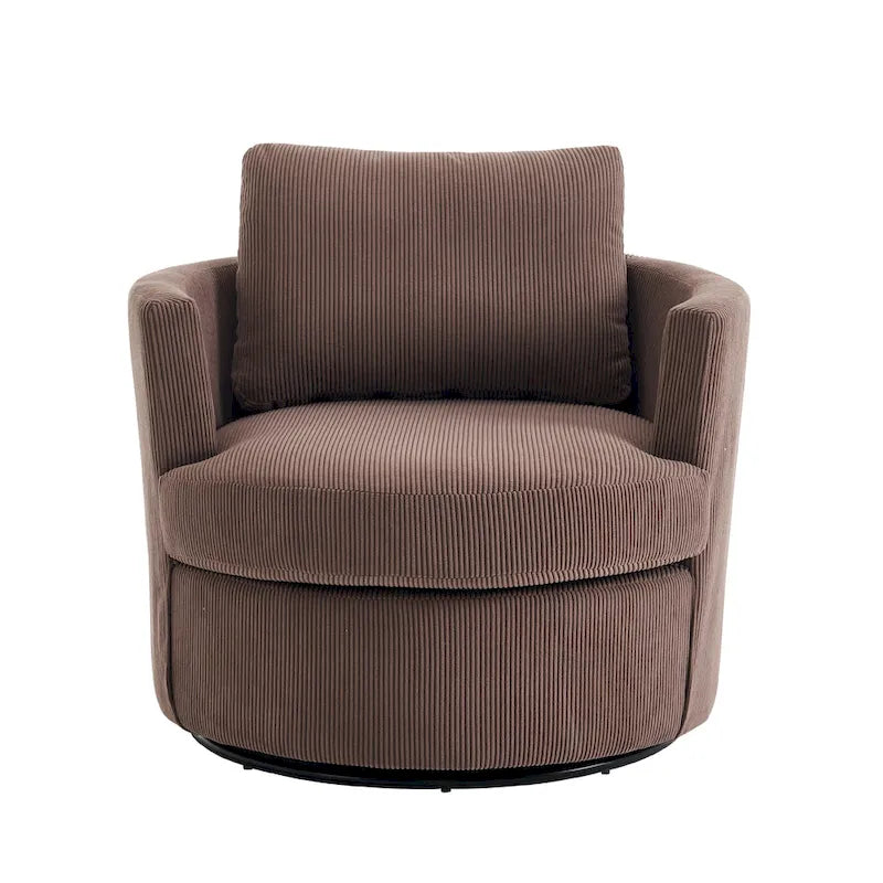360 swivel barrel chair, comfortable round sofa chair for living room, suitable for nursery, hotel, bedroom, office