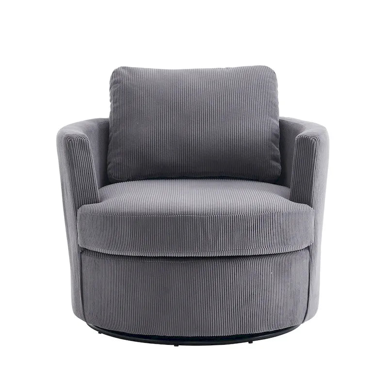 360 swivel barrel chair, comfortable round sofa chair for living room, suitable for nursery, hotel, bedroom, office