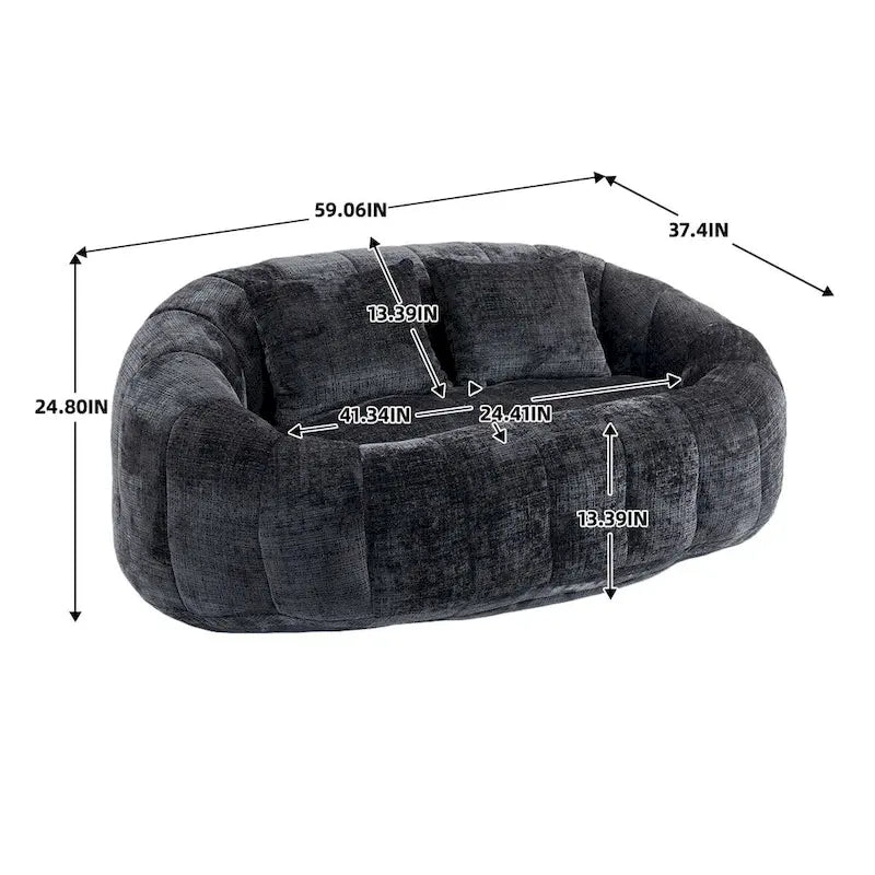 59.06 Lazy Sofa Durable Comfort Lounger High Back