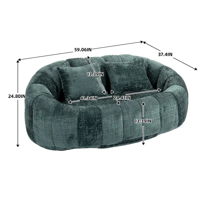 59.06 Lazy Sofa Durable Comfort Lounger High Back