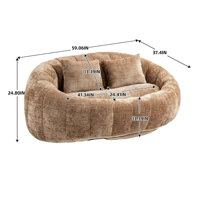 59.06 Lazy Sofa Durable Comfort Lounger High Back